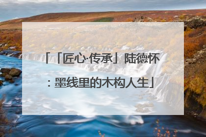 「匠心·传承」陆德怀：墨线里的木构人生
