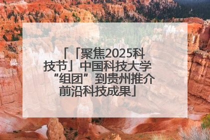 「聚焦2025科技节」中国科技大学“组团”到贵州推介前沿科技成果