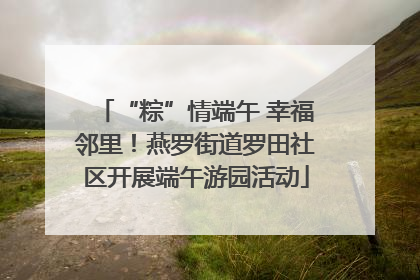 “粽”情端午 幸福邻里！燕罗街道罗田社区开展端午游园活动