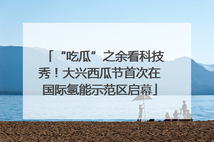 “吃瓜”之余看科技秀！大兴西瓜节首次在国际氢能示范区启幕