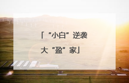 “小白”逆袭大“盈”家
