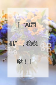 “AI司机”，稳稳哒！