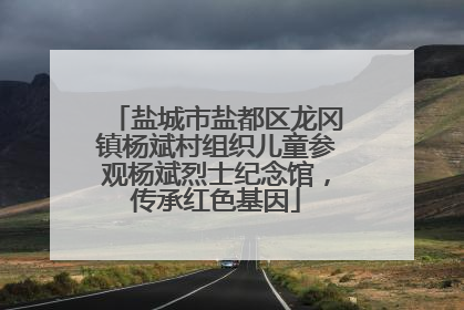 盐城市盐都区龙冈镇杨斌村组织儿童参观杨斌烈士纪念馆，传承红色基因
