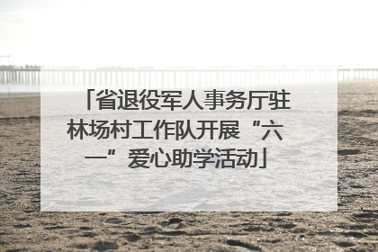 省退役军人事务厅驻林场村工作队开展“六一”爱心助学活动