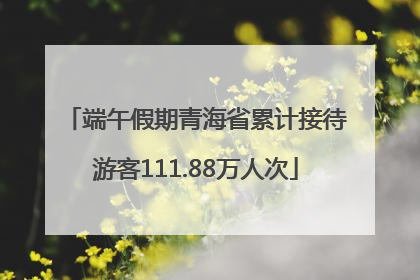 端午假期青海省累计接待游客111.88万人次