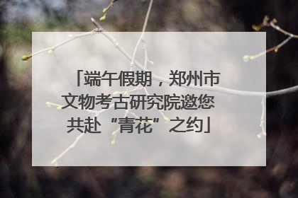 端午假期，郑州市文物考古研究院邀您共赴“青花”之约