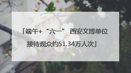 端午+“六一” 西安文博单位接待观众约51.34万人次