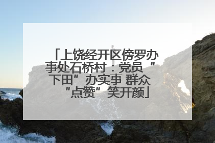 上饶经开区傍罗办事处石桥村：党员“下田”办实事 群众“点赞”笑开颜