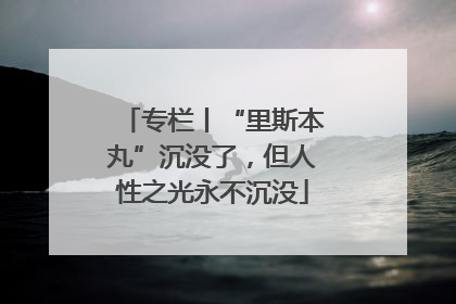 专栏丨“里斯本丸”沉没了，但人性之光永不沉没