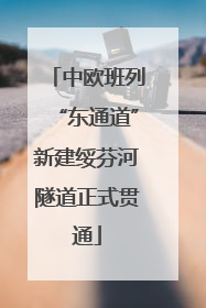 中欧班列“东通道”新建绥芬河隧道正式贯通