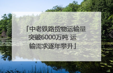 中老铁路货物运输量突破6000万吨 运输需求逐年攀升