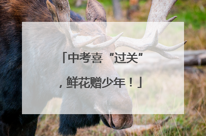 中考喜“过关”，鲜花赠少年！