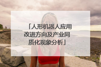 人形机器人应用改进方向及产业同质化现象分析
