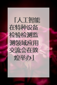 人工智能在特种设备检验检测监测领域应用交流会在敦煌举办