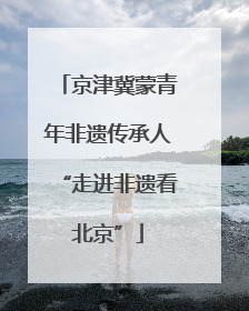 京津冀蒙青年非遗传承人“走进非遗看北京”