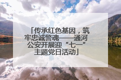 传承红色基因，筑牢忠诚警魂——通河公安开展迎“七一”主题党日活动