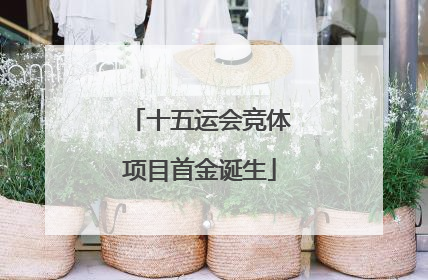 十五运会竞体项目首金诞生