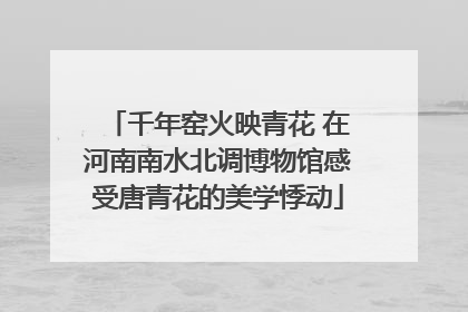 千年窑火映青花 在河南南水北调博物馆感受唐青花的美学悸动