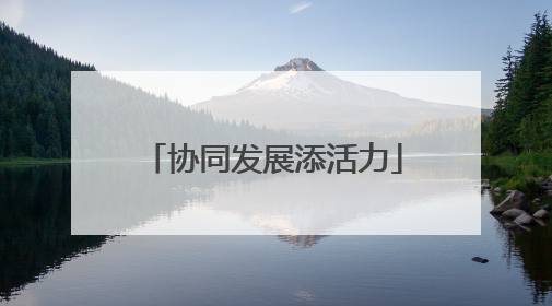 协同发展添活力