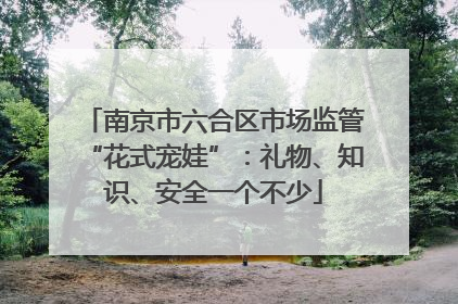南京市六合区市场监管“花式宠娃”：礼物、知识、安全一个不少
