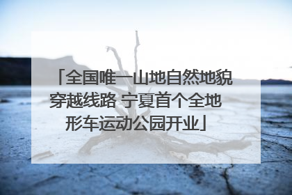 全国唯一山地自然地貌穿越线路 宁夏首个全地形车运动公园开业