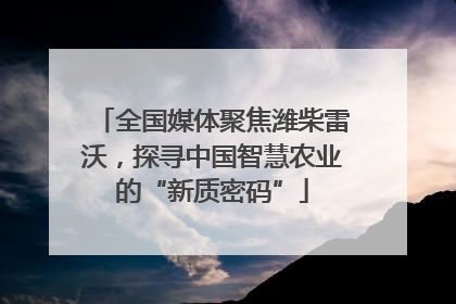 全国媒体聚焦潍柴雷沃，探寻中国智慧农业的“新质密码”