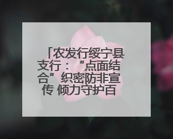 农发行绥宁县支行：“点面结合”织密防非宣传 倾力守护百姓“钱袋子”