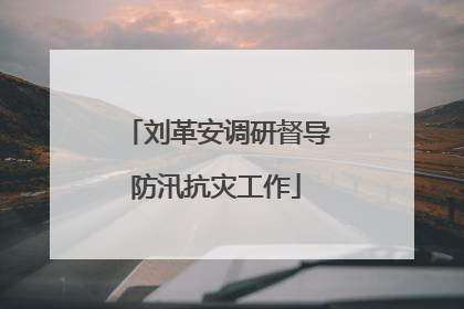 刘革安调研督导防汛抗灾工作