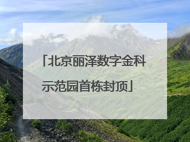 北京丽泽数字金科示范园首栋封顶