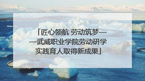 匠心领航 劳动筑梦——武威职业学院劳动研学实践育人取得新成果
