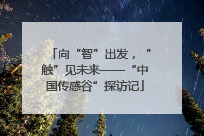 向“智”出发，“触”见未来——“中国传感谷”探访记