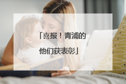 喜报！青浦的他们获表彰