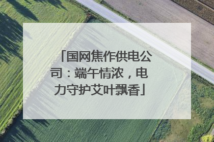 国网焦作供电公司：端午情浓，电力守护艾叶飘香