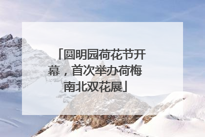 圆明园荷花节开幕，首次举办荷梅南北双花展