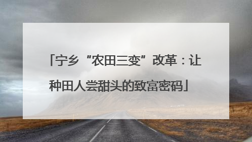 宁乡“农田三变”改革：让种田人尝甜头的致富密码