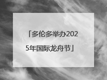 多伦多举办2025年国际龙舟节