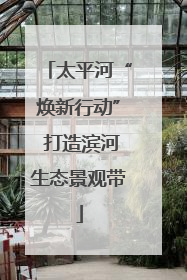 太平河“焕新行动” 打造滨河生态景观带