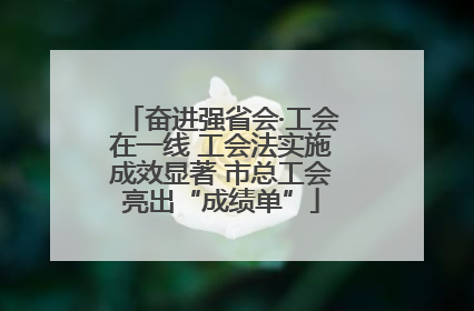 奋进强省会·工会在一线 工会法实施成效显著 市总工会亮出“成绩单”