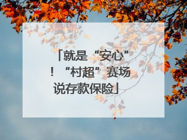就是“安心”！“村超”赛场说存款保险