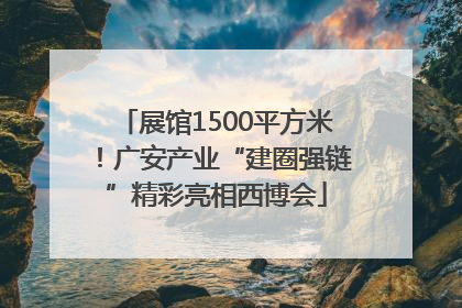 展馆1500平方米！广安产业“建圈强链”精彩亮相西博会