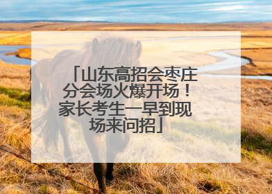 山东高招会枣庄分会场火爆开场！家长考生一早到现场来问招