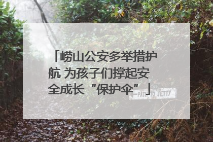 崂山公安多举措护航 为孩子们撑起安全成长“保护伞”