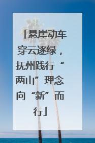 悬崖动车穿云逐绿，抚州践行“两山”理念向“新”而行