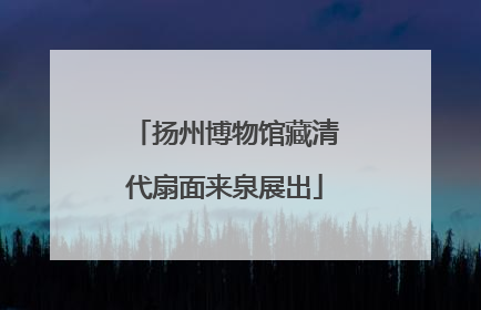 扬州博物馆藏清代扇面来泉展出