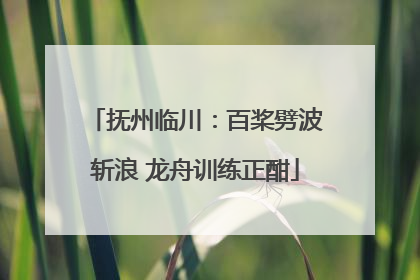 抚州临川：百桨劈波斩浪 龙舟训练正酣