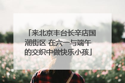 来北京丰台长辛店国潮街区 在六一与端午的交织中做快乐小孩
