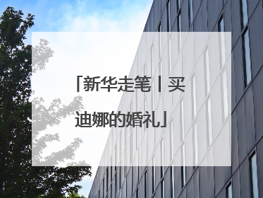 新华走笔丨买迪娜的婚礼