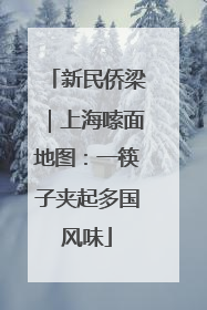 新民侨梁｜上海嗦面地图：一筷子夹起多国风味