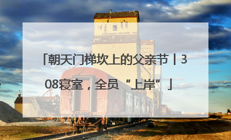 朝天门梯坎上的父亲节丨308寝室，全员“上岸”