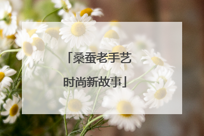 桑蚕老手艺 时尚新故事
